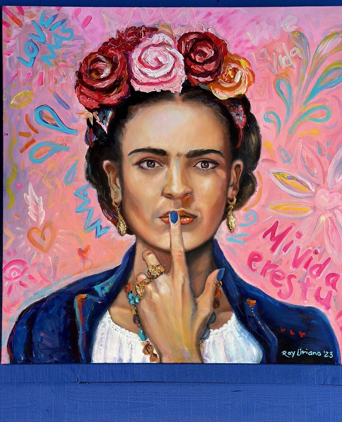 Frida Kahlo portrait, Mi Vida Eres Tu